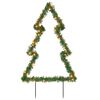 vidaXL D&eacute;coration lumineuse arbre de No&euml;l avec piquets 115 LED 90 cm