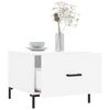 vidaXL Table basse blanc 50x50x40 cm bois d'ing&eacute;nierie