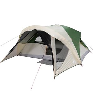 vidaXL Tente de cabine familiale 6 personnes vert imperm&eacute;able