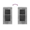 vidaXL Buffet gris b&eacute;ton 37,5x35,5x67,5 cm bois d'ing&eacute;nierie