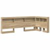 vidaXL T&ecirc;te de lit de rangement Ch&ecirc;ne Sonoma 80 cm Bois d'ing&eacute;nierie