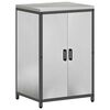 vidaXL Ensemble de rangement cuisine 3 pcs Argent&eacute; Acier inoxydable