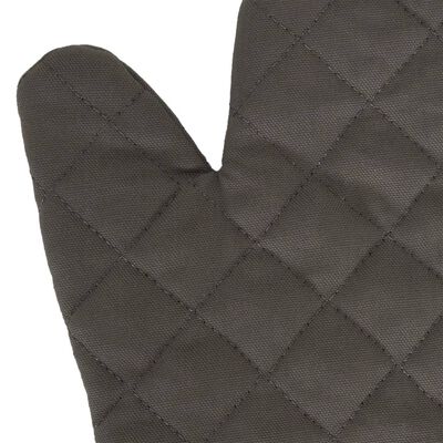 vidaXL Ensemble de serviettes et gants de four porte-pots 15 pcs noir