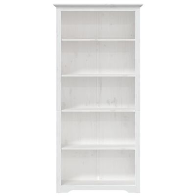 vidaXL Bibliothèque BODO blanc 82x40x173 cm bois pin massif 5 niveaux