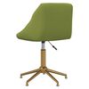 vidaXL Chaises pivotantes &agrave; manger lot de 4 vert clair velours
