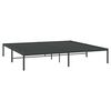 vidaXL Cadre de lit m&eacute;tal sans matelas noir 193x203 cm