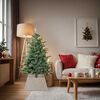 vidaXL Collier de sapin de No&euml;l Blanc 70 x 70 x 28 cm Jacinthe d'eau