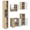 vidaXL Ensemble de mobilier de salle de bain 5 pc Ch&ecirc;ne Sonoma