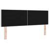 vidaXL T&ecirc;te de lit LED avec t&ecirc;te de lit Gris clair 144 cm Polyester