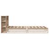 vidaXL Lit biblioth&egrave;que sans matelas 90x200 cm bois massif