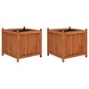 vidaXL Jardini&egrave;res sur&eacute;lev&eacute;es 2 pcs 50x50x50 cm Bois de sapin