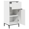 vidaXL Ensemble de mobilier de salle de bain avec tiroir 3 pcs Blanc