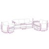 vidaXL Ensemble de canap&eacute;s 3 pcs coussins d&eacute;coratifs et coussins Noir