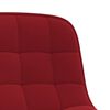 vidaXL Chaises pivotantes &agrave; manger lot de 2 Rouge bordeaux Velours