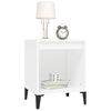 vidaXL Tables de chevet 2 pcs Blanc 40x35x50 cm