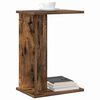vidaXL Table d'appoint Ch&ecirc;ne fum&eacute; 35 x 25 x 50 cm Bois d'ing&eacute;nierie