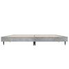 vidaXL Cadre de lit sans matelas gris b&eacute;ton 120x190 cm