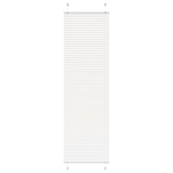 vidaXL Store pliss&eacute; blanc 60x200 cm largeur du tissu 59,4 cm polyester