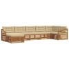 vidaXL Ensembles de canap&eacute;s avec coussin 7 pcs Naturel et Beige