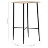 vidaXL Ensemble de bar 5 pcs Tissu Bleu