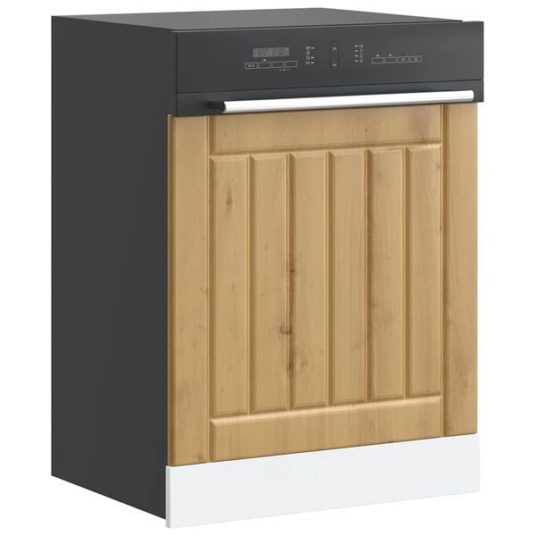 vidaXL Panneau de lave-vaisselle Lucca ch&ecirc;ne artisanal bois ing&eacute;nierie