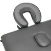 vidaXL Table de massage 3 zones Cadre en aluminium Anthracite 186x68cm
