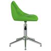 vidaXL Chaises pivotantes &agrave; manger lot de 2 vert similicuir