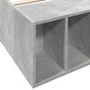 vidaXL Cadre de lit sans matelas gris b&eacute;ton 90x190 cm