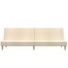 vidaXL Canap&eacute;-lit &agrave; 2 places cr&egrave;me tissu