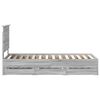 vidaXL Cadre de lit Gris Sonoma 75 x 190 cm Bois Ing&eacute;nierie