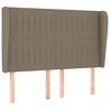 vidaXL Sommier &agrave; lattes de lit avec matelas Taupe 140x190 cm Tissu