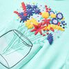 T-shirt pour enfants menthe clair 140