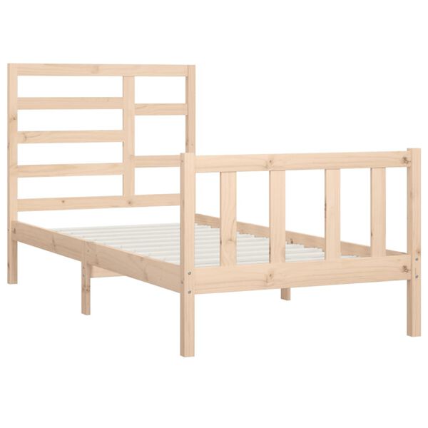 vidaXL Cadre de lit sans matelas 90x200 cm bois de pin massif