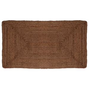 vidaXL Tapis de zone Gris 60 x 110 cm Jute