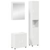 vidaXL Ensemble de mobilier de salle de bain avec &eacute;tag&egrave;re TULUM Blanc