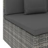 vidaXL Salon de jardin 10 pcs avec coussins R&eacute;sine tress&eacute;e Gris