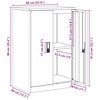 vidaXL Armoire de rangement Blanc 60 x 40 x 90 cm Acier