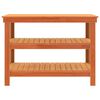 vidaXL &Eacute;tabli Marron cire 110,5 x 50 x 80 cm Bois massif en pin