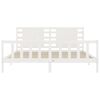 vidaXL Cadre de lit sans matelas blanc 200x200 cm bois massif de pin