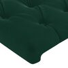 vidaXL Tête de lit Vert foncé 90x7x118/128 cm Velours