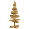 vidaXL Arbres de Noël avec support Marron 60 cm Bois massif en pin