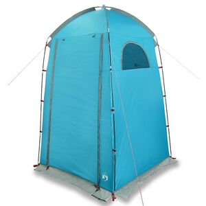 vidaXL Tente de douche bleu imperm&eacute;able