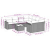 vidaXL Salon de jardin avec coussins 9 pcs beige r&eacute;sine tress&eacute;e