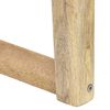 vidaXL Banc 110 cm Marron Cuir v&eacute;ritable et bois de manguier massif