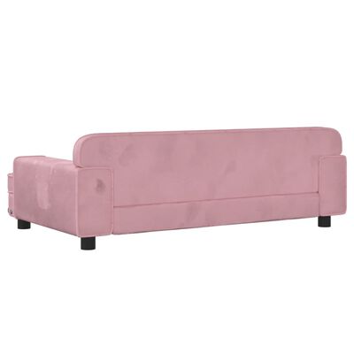 vidaXL Lit pour chien rose 90x53x30 cm velours