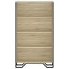 vidaXL Biblioth&egrave;que ch&ecirc;ne sonoma 80x31x137,5 cm bois d'ing&eacute;nierie