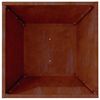 vidaXL Cache-pot de jardin 5 pcs Rouill&eacute; 40 x 40 x 15 cm Acier patin&eacute;