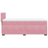 vidaXL Sommier &agrave; lattes de lit avec matelas Rose 90x190 cm Velours