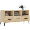 vidaXL Meuble TV ch&ecirc;ne sonoma 102x36x50 cm bois d'ing&eacute;nierie