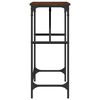 vidaXL Table console chêne marron 100x32x75 cm bois d'ingénierie